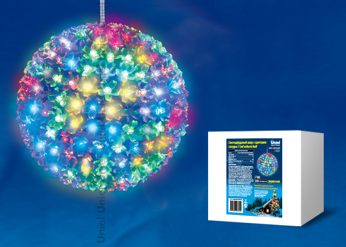 ULD-H2121-200/DTA RGB IP20 SAKURA BALL Фигура светодиодная «Шар с цветами сакуры», 200 светодиодов, ULD-H2121-200/DTA RGB IP20 SAKURA BALL Фигура светодиодная «Шар с цветами сакуры», 200 светодиодов,